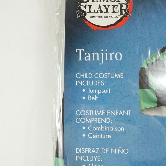 Demon Slayer Tanjiro Boys Costume Small 4-6 - Picture 3 of 4